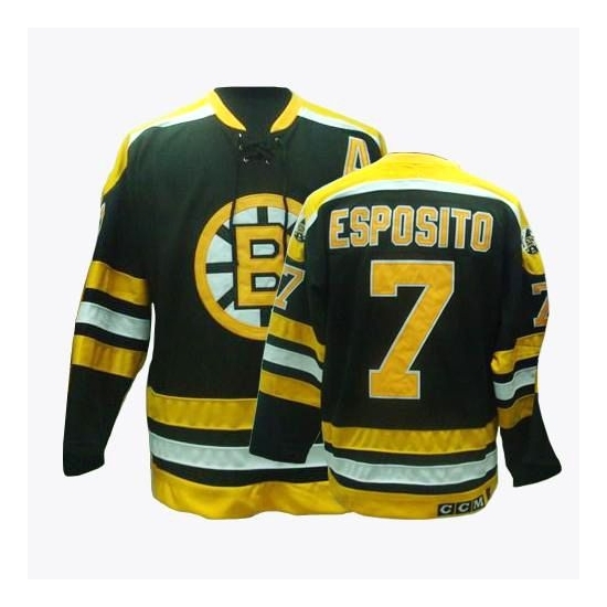 Phil Esposito Boston Bruins Authentic Throwback CCM Jersey - Black