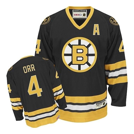 Bobby Orr Boston Bruins Authentic Throwback CCM Jersey - Black