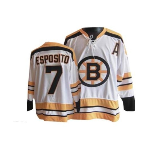 Phil Esposito Boston Bruins Authentic Throwback CCM Jersey - White