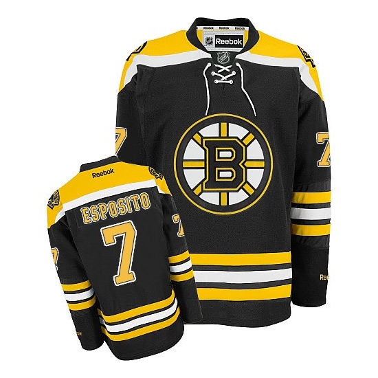 Phil Esposito Boston Bruins Premier Home Reebok Jersey - Black