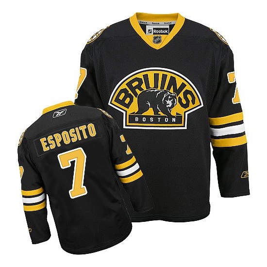 Phil Esposito Boston Bruins Premier Third Reebok Jersey - Black