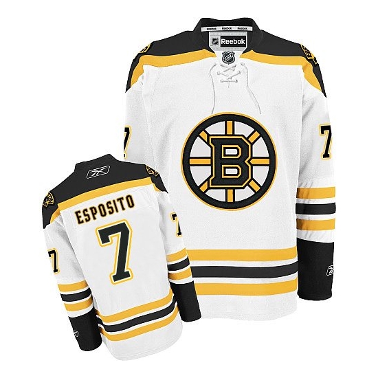 Phil Esposito Boston Bruins Premier Away Reebok Jersey - White