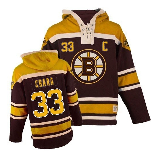 Zdeno Chara Boston Bruins Old Time Hockey Premier Sawyer Hooded Sweatshirt Jersey - Black