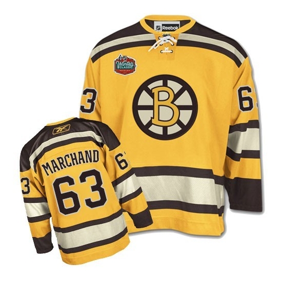 Brad Marchand Boston Bruins Premier Winter Classic Reebok Jersey - Gold