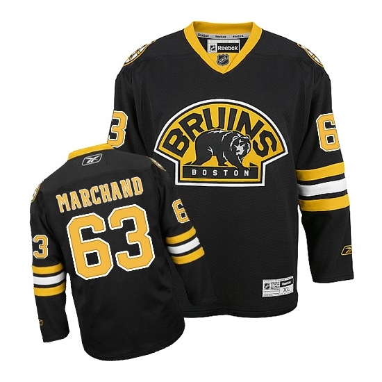 Brad Marchand Boston Bruins Youth Premier Third Reebok Jersey - Black
