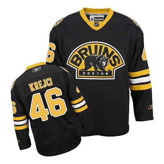 David Krejci Boston Bruins Premier Third Reebok Jersey - Black
