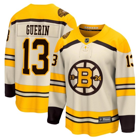 Bill Guerin Boston Bruins Youth Premier Breakaway 100th Anniversary Fanatics Branded Jersey - Cream
