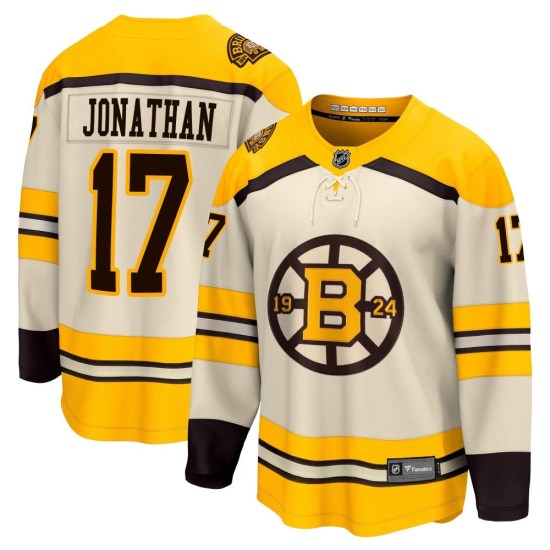 Stan Jonathan Boston Bruins Youth Premier Breakaway 100th Anniversary Fanatics Branded Jersey - Cream