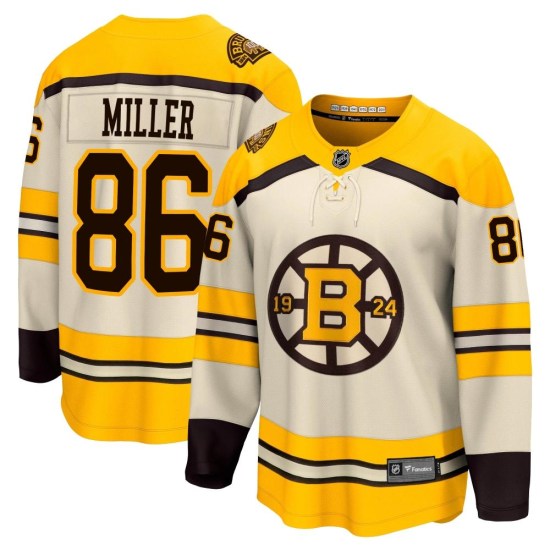 Kevan Miller Boston Bruins Youth Premier Breakaway 100th Anniversary Fanatics Branded Jersey - Cream