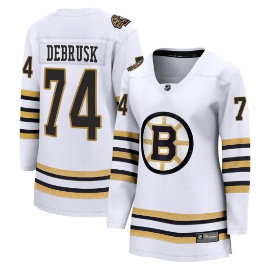Jake DeBrusk Boston Bruins Women's Premier Breakaway 100th Anniversary Fanatics Branded Jersey - White