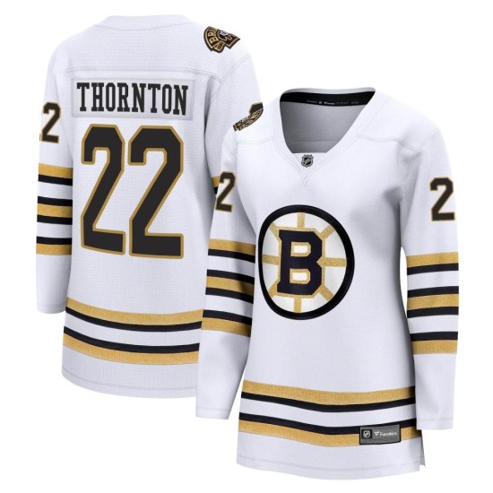 Shawn Thornton Boston Bruins Women's Premier Breakaway 100th Anniversary Fanatics Branded Jersey - White