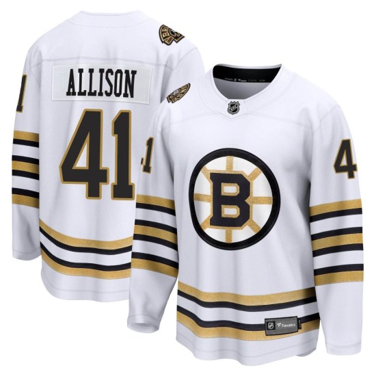 Jason Allison Boston Bruins Youth Premier Breakaway 100th Anniversary Fanatics Branded Jersey - White