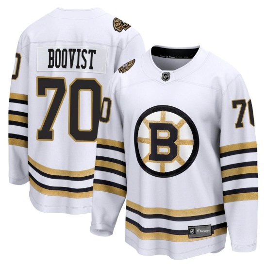 Jesper Boqvist Boston Bruins Youth Premier Breakaway 100th Anniversary Fanatics Branded Jersey - White