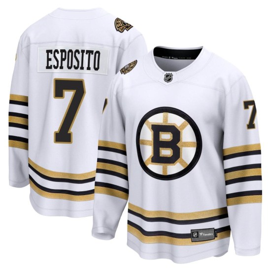 Phil Esposito Boston Bruins Youth Premier Breakaway 100th Anniversary Fanatics Branded Jersey - White