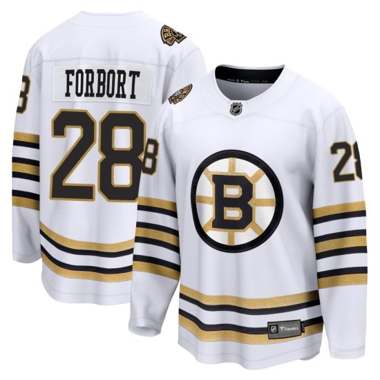 Derek Forbort Boston Bruins Youth Premier Breakaway 100th Anniversary Fanatics Branded Jersey - White