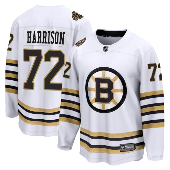 Brett Harrison Boston Bruins Youth Premier Breakaway 100th Anniversary Fanatics Branded Jersey - White