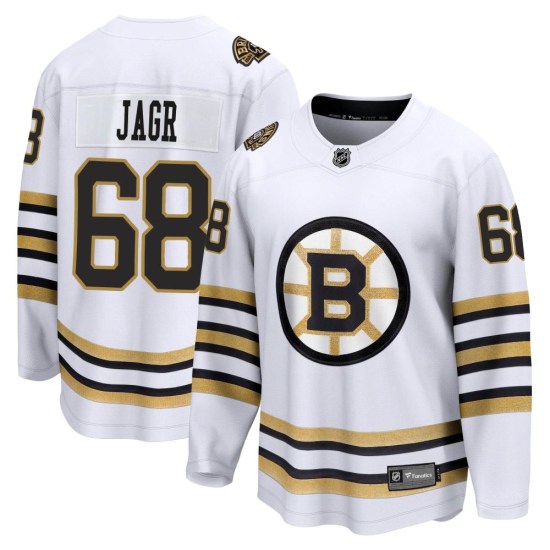 Jaromir Jagr Boston Bruins Youth Premier Breakaway 100th Anniversary Fanatics Branded Jersey - White
