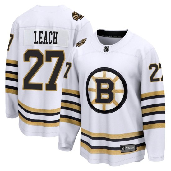 Reggie Leach Boston Bruins Youth Premier Breakaway 100th Anniversary Fanatics Branded Jersey - White