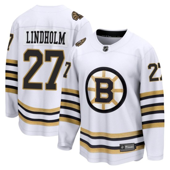 Hampus Lindholm Boston Bruins Youth Premier Breakaway 100th Anniversary Fanatics Branded Jersey - White