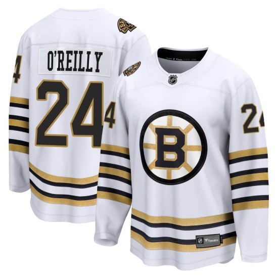 Terry O'Reilly Boston Bruins Youth Premier Breakaway 100th Anniversary Fanatics Branded Jersey - White