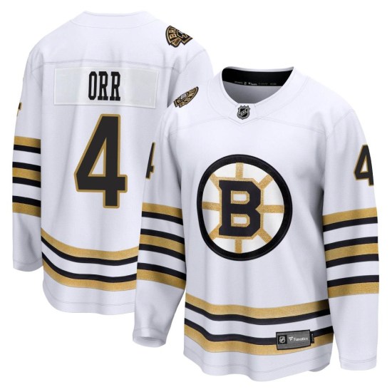 Bobby Orr Boston Bruins Youth Premier Breakaway 100th Anniversary Fanatics Branded Jersey - White