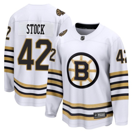 Pj Stock Boston Bruins Youth Premier Breakaway 100th Anniversary Fanatics Branded Jersey - White