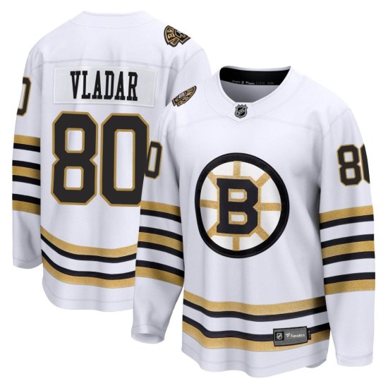 Daniel Vladar Boston Bruins Youth Premier Breakaway 100th Anniversary Fanatics Branded Jersey - White