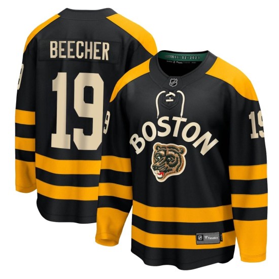 Johnny Beecher Boston Bruins Breakaway 2023 Winter Classic Fanatics Branded Jersey - Black