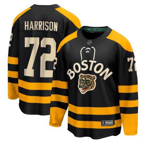Brett Harrison Boston Bruins Breakaway 2023 Winter Classic Fanatics Branded Jersey - Black
