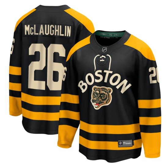 Marc McLaughlin Boston Bruins Breakaway 2023 Winter Classic Fanatics Branded Jersey - Black