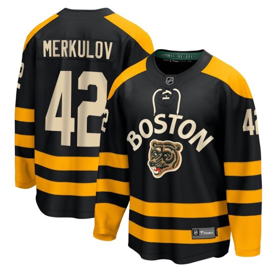 Georgii Merkulov Boston Bruins Breakaway 2023 Winter Classic Fanatics Branded Jersey - Black