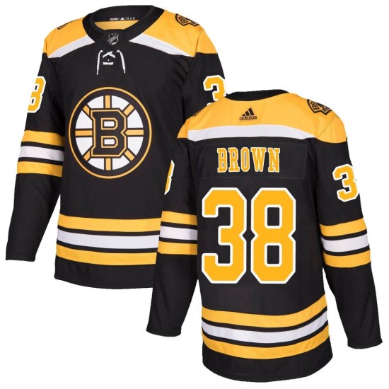 Patrick Brown Boston Bruins Authentic Home Adidas Jersey - Black