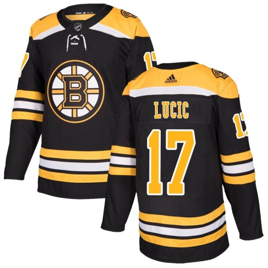 Milan Lucic Boston Bruins Authentic Home Adidas Jersey - Black