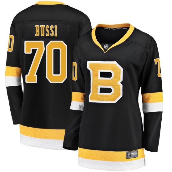 Brandon Bussi Boston Bruins Women's Premier Breakaway Alternate Fanatics Branded Jersey - Black