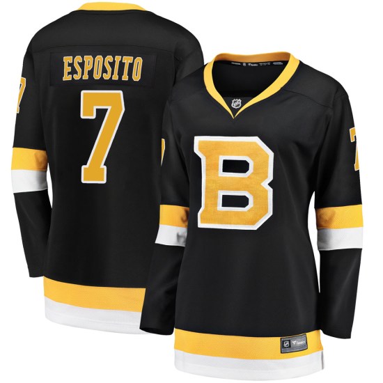 Phil Esposito Boston Bruins Women's Premier Breakaway Alternate Fanatics Branded Jersey - Black