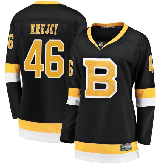 David Krejci Boston Bruins Women's Premier Breakaway Alternate Fanatics Branded Jersey - Black