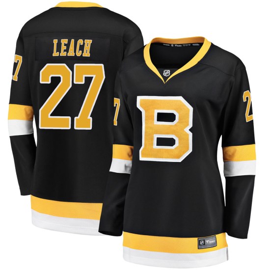 Reggie Leach Boston Bruins Women's Premier Breakaway Alternate Fanatics Branded Jersey - Black