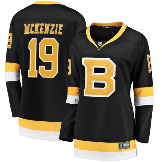 Johnny Mckenzie Boston Bruins Women's Premier Breakaway Alternate Fanatics Branded Jersey - Black