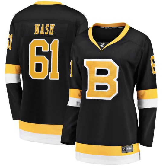 Rick Nash Boston Bruins Women's Premier Breakaway Alternate Fanatics Branded Jersey - Black