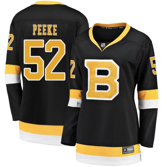 Andrew Peeke Boston Bruins Women's Premier Breakaway Alternate Fanatics Branded Jersey - Black