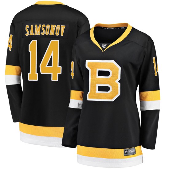 Sergei Samsonov Boston Bruins Women's Premier Breakaway Alternate Fanatics Branded Jersey - Black
