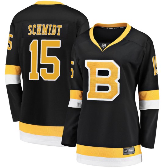 Milt Schmidt Boston Bruins Women's Premier Breakaway Alternate Fanatics Branded Jersey - Black