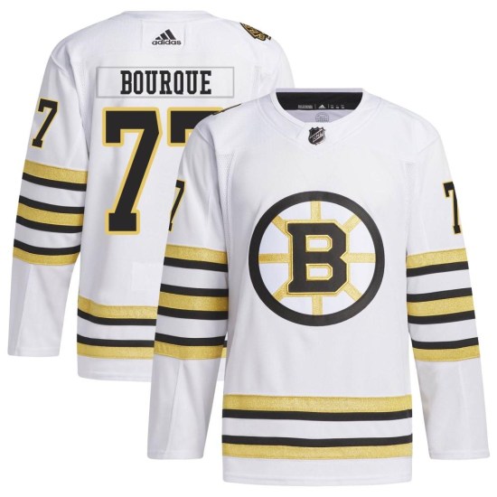 Ray Bourque Boston Bruins Authentic 100th Anniversary Primegreen Adidas Jersey - White