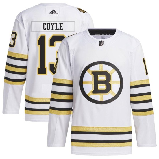 Charlie Coyle Boston Bruins Authentic 100th Anniversary Primegreen Adidas Jersey - White