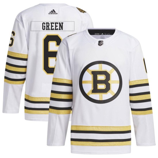 Ted Green Boston Bruins Authentic 100th Anniversary Primegreen Adidas Jersey - White