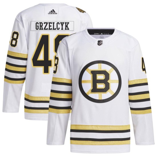 Matt Grzelcyk Boston Bruins Authentic 100th Anniversary Primegreen Adidas Jersey - White