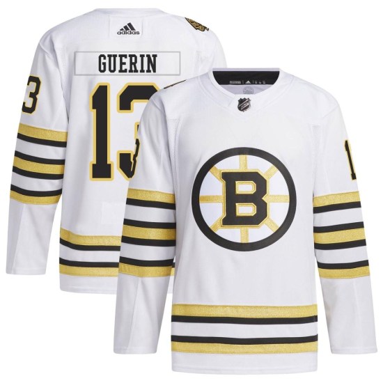 Bill Guerin Boston Bruins Authentic 100th Anniversary Primegreen Adidas Jersey - White