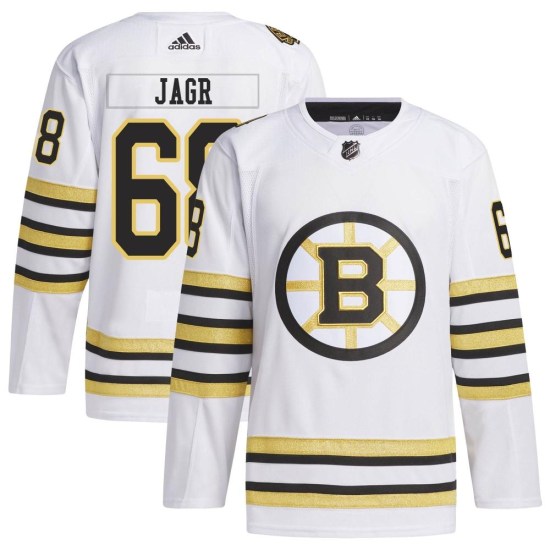 Jaromir Jagr Boston Bruins Authentic 100th Anniversary Primegreen Adidas Jersey - White