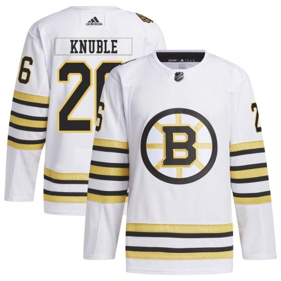 Mike Knuble Boston Bruins Authentic 100th Anniversary Primegreen Adidas Jersey - White