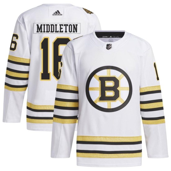 Rick Middleton Boston Bruins Authentic 100th Anniversary Primegreen Adidas Jersey - White